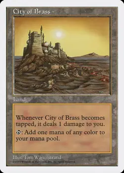 City of Brass x1 Core Set 5th Edition MTG Magic the Gathering Land Card - Image 1