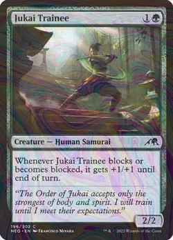 Foil Jukai Trainee - Kamigawa: Neon Dynasty | MTG Card - Image 1