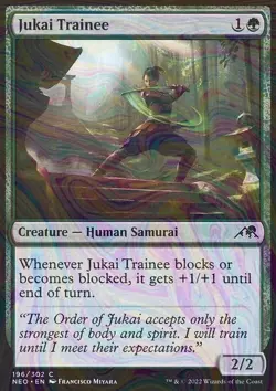 Foil Jukai Trainee - Kamigawa: Neon Dynasty | MTG Card - Image 3