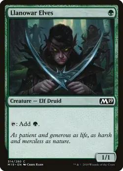 Llanowar Elves - Core Set 2019 | MTG Card - Image 1