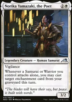 Norika Yamazaki, the Poet - Kamigawa: Neon Dynasty | MTG Card - Image 3