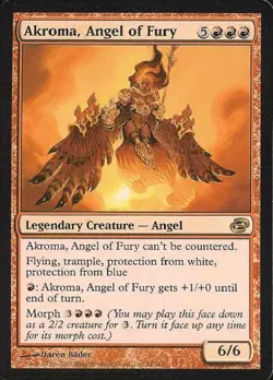 Akroma, Angel of Fury - Medium Play MTG Planar Chaos - Image 1
