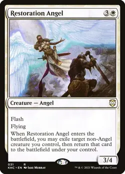 Restoration Angel - Kaldheim Commander | MTG Card - Image 1