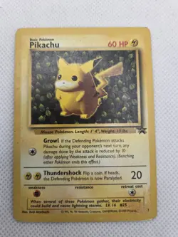 Pokemon Pikachu #1 Black Star WoTC Promo LP - Image 1