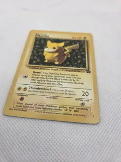 Pokemon Pikachu #1 Black Star WoTC Promo LP - Image 2