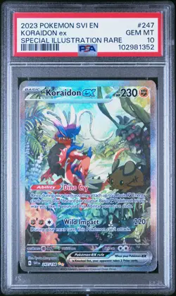 2023 POKEMON SVI EN-SCARLET & VIOLET #247 KORAIDON EX PSA 10 - Image 1