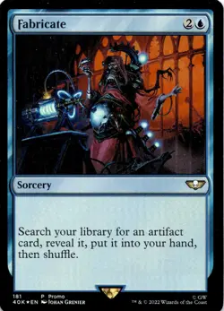 Fabricate (FOIL) 40K 181 Rare Launch Party Promo Magic: The Gathering NM - Image 1