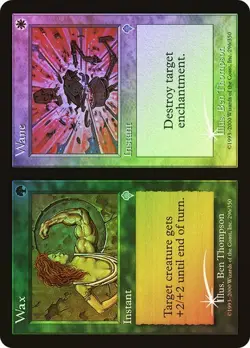 Invasion MTG FOIL Wax Wane Magic - Image 1