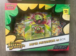 Pokemon Mega Evolution Ascended Heroes Ex Box Meganium Feraligatr Lot 3 SEALED - Image 2