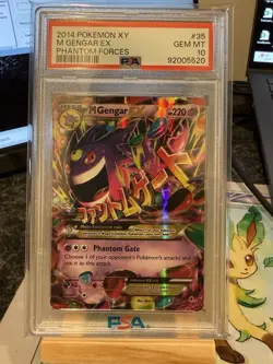 Pokemon 2014 M Gengar EX Ultra Rare Holo XY Phantom Forces PSA 10 35/119 - Image 1