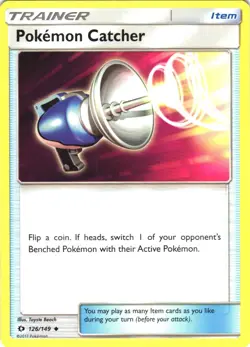 Pokemon Catcher Uncommon Normal SM Base Set 126/149 NM - Image 1