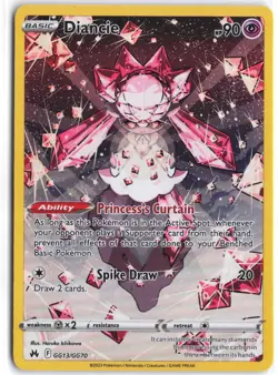 Diancie GG13/GG70 Holo Crown Zenith Galarian Gallery Pokemon NM - Image 1