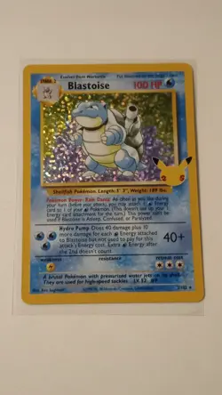 Pokemon Blastoise Celebrations Card 2/102 25th Anniversary Edition NM Near Mint - Image 1