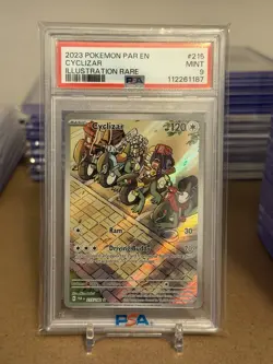 2023 Pokemon Cyclizar IR #215 PSA 9 Illustration Rare Paradox Rift - Image 1