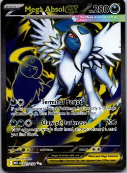 Mega Absol ex 161/132 Ultra Rare Mega Evolution Pokemon Holo Near Mint - Image 1
