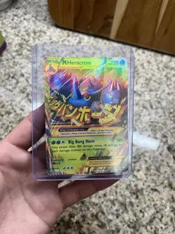 Pokemon TCG M Heracross EX Secret Rare 112/111 XY Furious Fists Holo 220 HP - Image 1