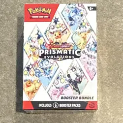 Pokemon TCG Scarlet & Violet: Prismatic Evolutions Booster Bundle Box 6 Packs - Image 1
