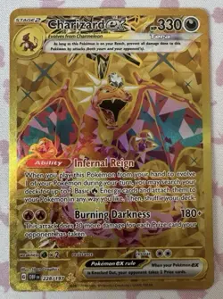 Pokemon TCG Charizard ex 228/197 Obsidian Flames Hyper Rare Full Art Foil EN - Image 1