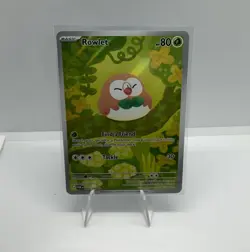 Nintendo Rowlet Reverse Holo Obsidian Flames 090/198 80HP ENG 2023 Arita - Image 1