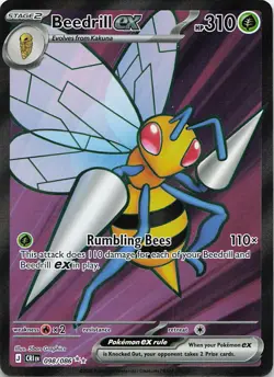 Beedrill ex 098/086 Ultra Rare ME04: Chaos Rising Pokemon Near Mint - Image 1