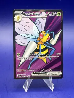 Beedrill ex 098/086 Ultra Rare Full Art Pokemon TCG Chaos Rising - Image 1