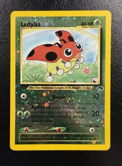 Pokemon TCG Ledyba 7/18 Reverse Holo Southern Islands Promo MP - Image 1