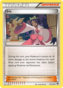 Iris 81/101 UC Plasma Blast Pokemon NM/M - Image 1