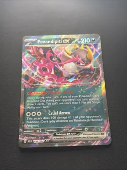 Fezandipiti EX 038/064 SV Shrouded Fable Holo Double Rare Pokemon TCG - Image 1