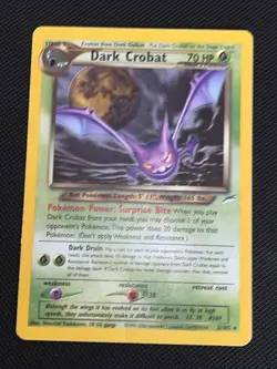Dark Crobat 2/105 Neo Destiny Pokemon TCG Holo Moderate Play MP - Image 2
