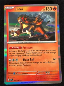 Pokemon Entei 030/197 Holo (NM) - Image 1