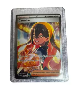 Pokemon TCG Twilight Masquerade Trainer Carmine Full Art 217/167 Rare - Image 5