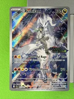 Pokemon TCG *Bundle!* N’s Zekrom Promo 031 & N’s Reshiram 167/159 STAMPED! IR - Image 2
