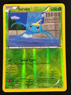 Pokemon Surskit 1/101 Reverse Holo (LP) - Image 1