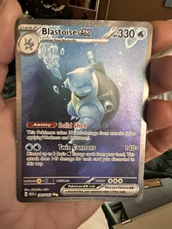 Pokemon TCG Blastoise ex Scarlet & Violet 151 Special Illustration Rare Holo 20… - Image 5