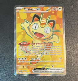 Meowth EX Ultra Rare Holo 107/088 Evolutions English 170 HP 2016 - Image 1