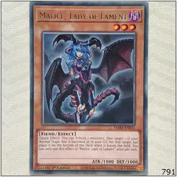 Malice, Lady of Lament - TAMA-EN051 - Rare 1st Edition Yugioh - Image 1