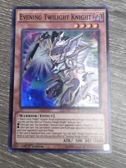 Yu-Gi-Oh! TCG Evening Twilight Knight MP16-EN124 1st Edition Super Rare NM - Image 1