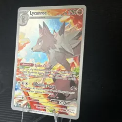 Pokemon TCG Lycanroc Illustration Rare Card 166/159 - Image 2