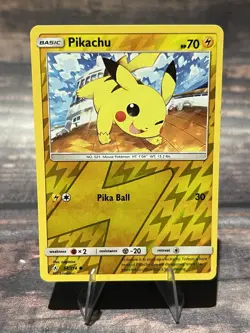 Pikachu 54/214 Reverse Holo Common SM: Unbroken Bonds Pokemon Card - Image 1