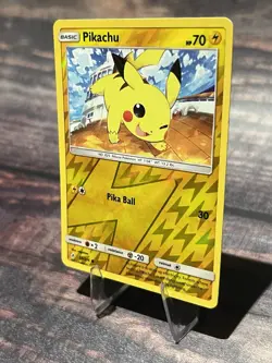 Pikachu 54/214 Reverse Holo Common SM: Unbroken Bonds Pokemon Card - Image 3