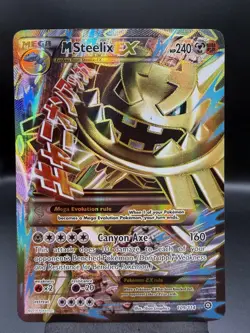 Pokemon Card TCG M Steelix EX (Full Art) 109/114 XY - Steam Siege Holo LP - Image 1