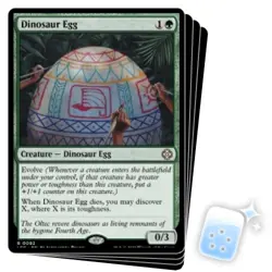 DINOSAUR EGG X4 The Lost Caverns Of Ixalan: Commander Magic MTG MINT CARD - Image 1