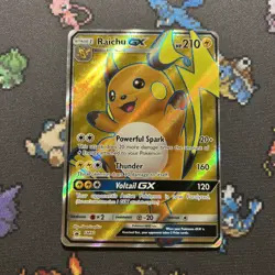 Raichu GX SM90 LP/EX -Ultra Rare Pokemon Card- Black Star Promo (2z) - Image 1