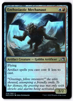 Enthusiastic Mechanaut NEO 218 Magic: The Gathering Foil UC NM - Image 1