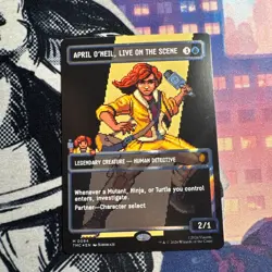 APRIL O'NEIL, LIVE ON THE SCENE SURGE FOIL - MTG - TMNT (NM/M) - Image 1