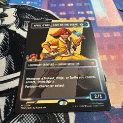 APRIL O'NEIL, LIVE ON THE SCENE SURGE FOIL - MTG - TMNT (NM/M) - Image 2
