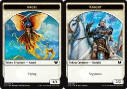 x4 Angel Token // Knight Token T MTG Commander 2015 M/NM, English - Image 1