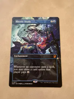 Rhystic Study (Anime Borderless) Wilds of Eldraine: Enchanting Tales Regular - Image 1