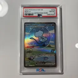 PSA 8 Mew EX PAF EN Special illustration Rare Bubble Mew 2024 Pokemon Card - Image 1