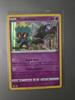 Marshadow 080/203 Evolving Skies NM Pokemon Holo Rare RAPID STRIKE - Image 1